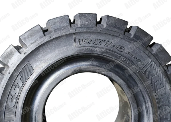 Шина цельнолитая CST 18x7-8 C8920 BEHEMOTH CL